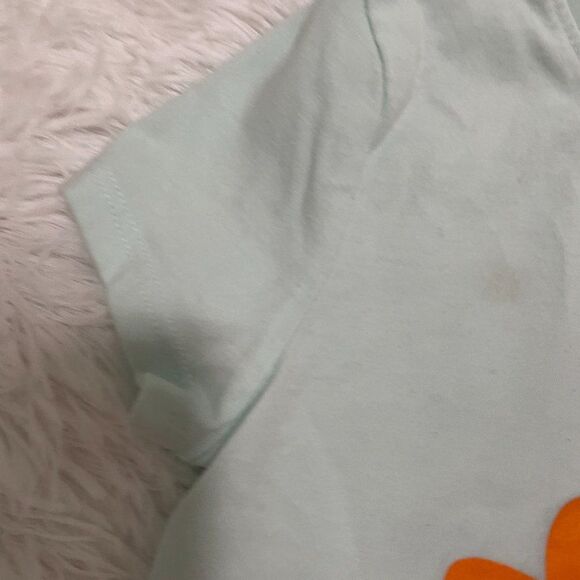 3/$10 Toddlers Cat & Jack Light Green Floral Tee Size 5T - Picture 4 of 4